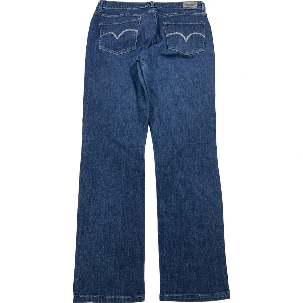 Levi’s Women’s Dark Wash Mid Rise Skinny Denim Jeans - 14 M - Picture 2 of 4